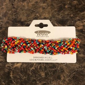 New braided bead multicolor bracelet